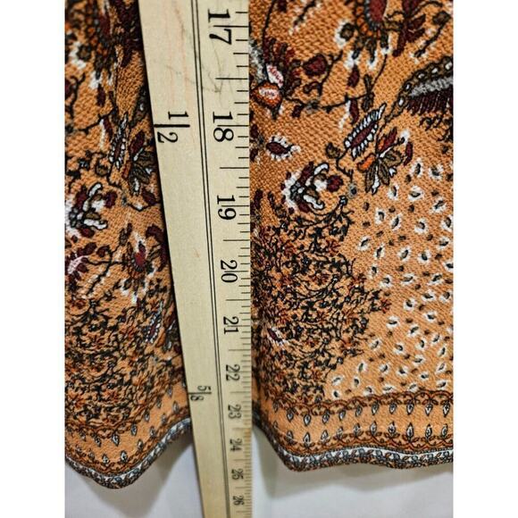 Timing Multicolor Floral Long Sleeve Pullover Blouse V-Neck Women's Small - Picture 6 of 6